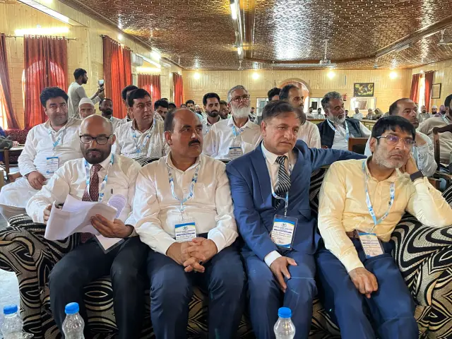 District representatives in the front row