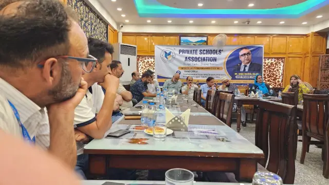 Members in discussion around a table